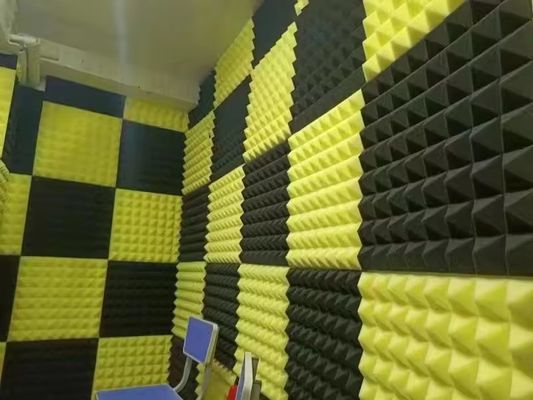 Бело-черная звукоизоляционная акустическая панель из полиэстерных волокон для офисной звукопоглощения