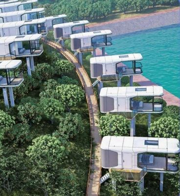 App Control Hotel Space Capsule House с тепловым костюмом и электрической системой